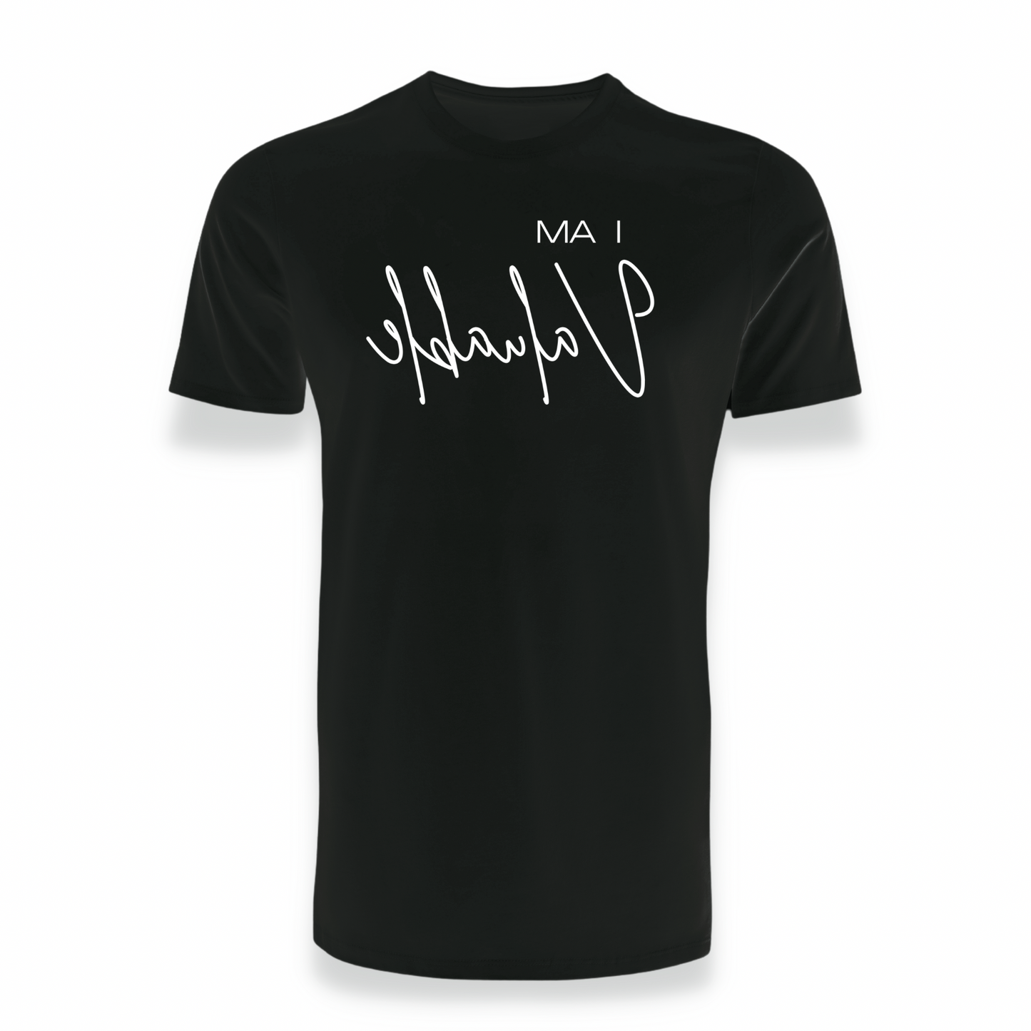 "I AM VALUABLE" Self-Affirmation Reverse Print Designer Unisex Tee