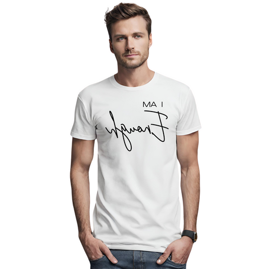 "I AM ENOUGH" Self-Affirmation Reverse Print Designer Unisex Tee